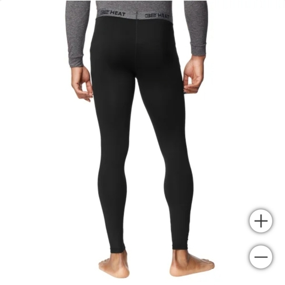 New 32 Degrees Men's 2-Pack Black Heat Thermal Base Layer Pants Size Large - Picture 4 of 5